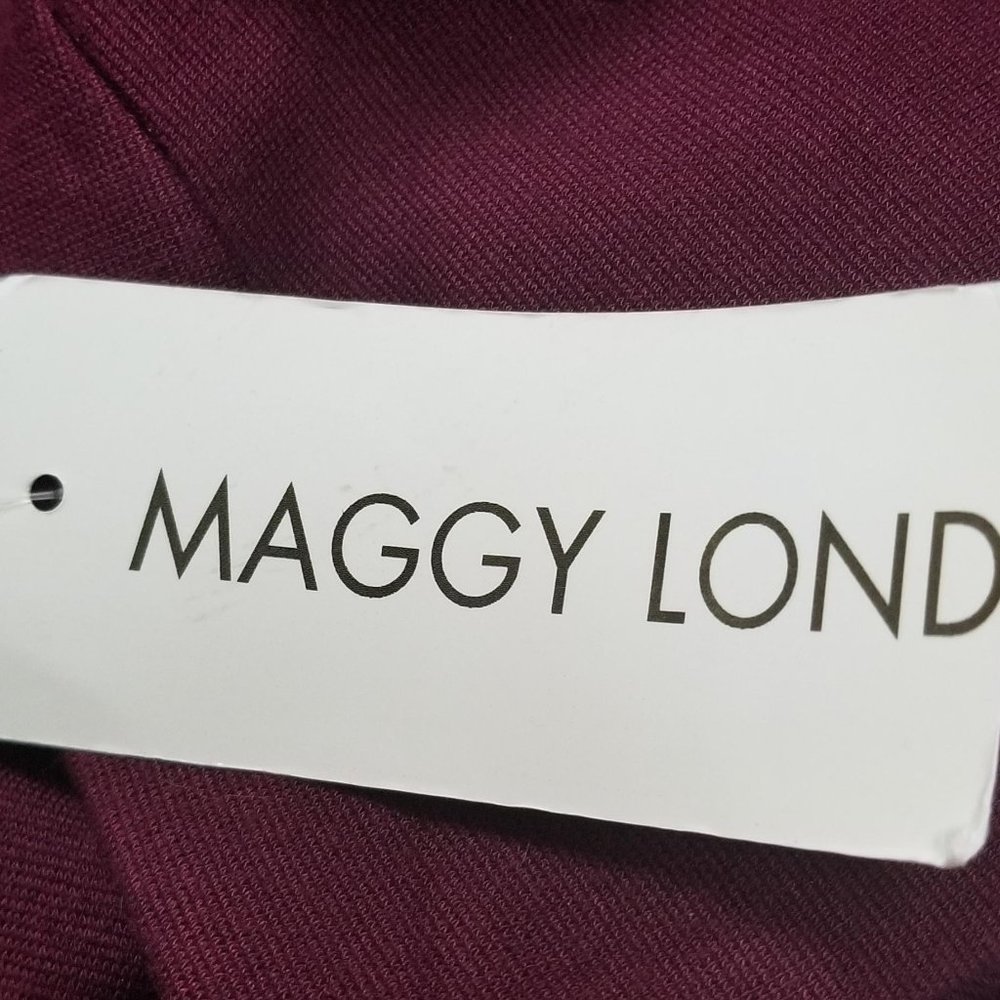 Maggy London Ponte Dress in Wine - Picture 11 of 16
